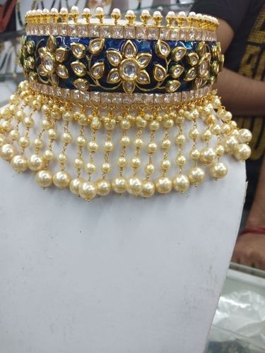 Handcrafted Designer Kundan Choker Set