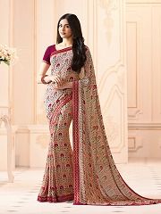 printed georgette sarees