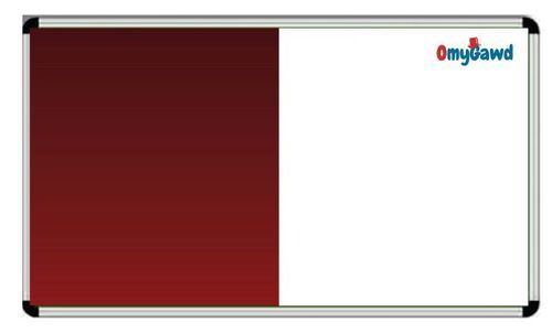 White Board And Maroon Notice Board Combination(4 Feet X 3 Feet) Premium Quality