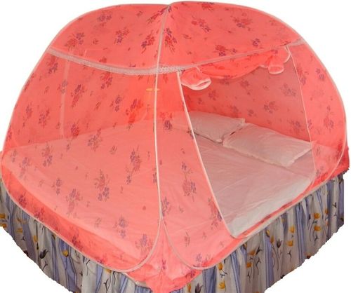 Foldable Polyester Double Bed Mosquito Net- Printed