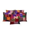 Jaipuri Patola Handmade Thread And Patch Work Cushion Cover