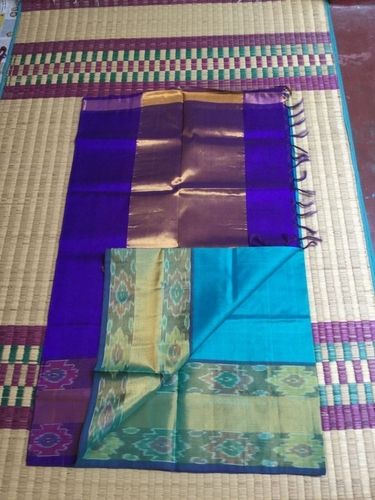 Handloom Silk Cotton Sarees With Pochampally Border