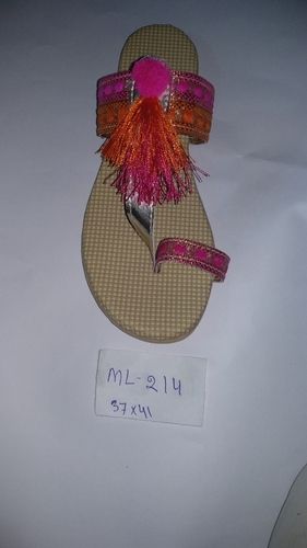 Ladies Fancy Flat Heel Slipper