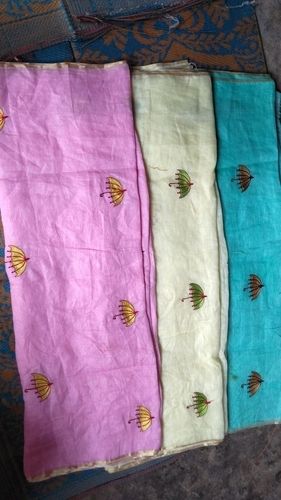 Premium Linen Embroidered Sarees Capacity: 1.5 Kg/Hr