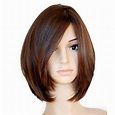 Brown Shiny Look Ladies Wigs