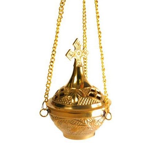 Gold Hanging Brass Incense Burner