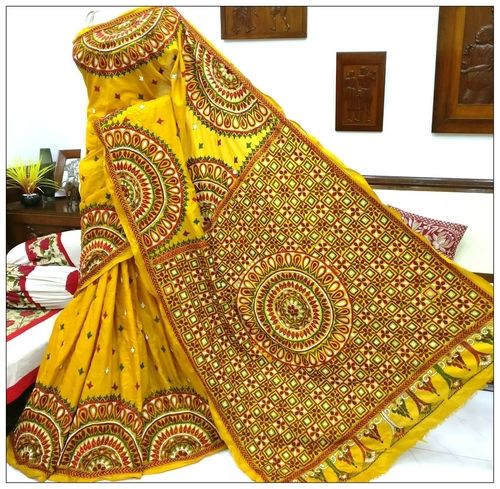 Kantha Hand Embroidered Sarees