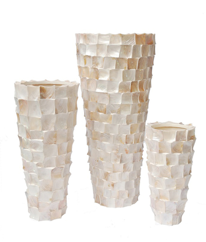 Mother Of Pearl Planter Height: 90  Centimeter (Cm)