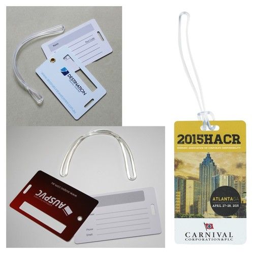 Plastic Luggage Tag Card