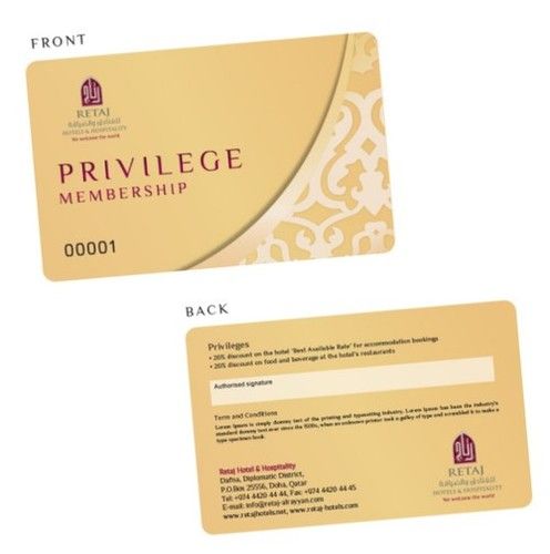 Privilege Membership Cards