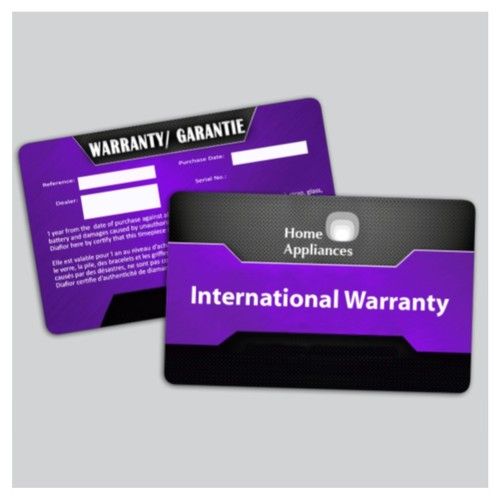 Product Warranty Cards