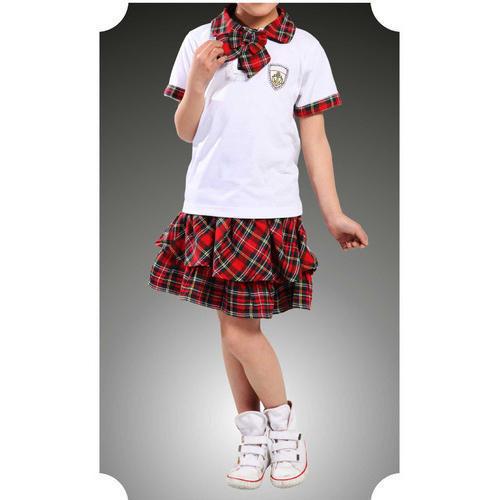 Summer Cotton School Girl Uniform