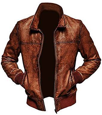 Brown Leather Motorcycle Jacket