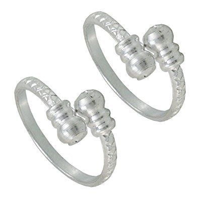 Party Fancy Silver Toe Rings