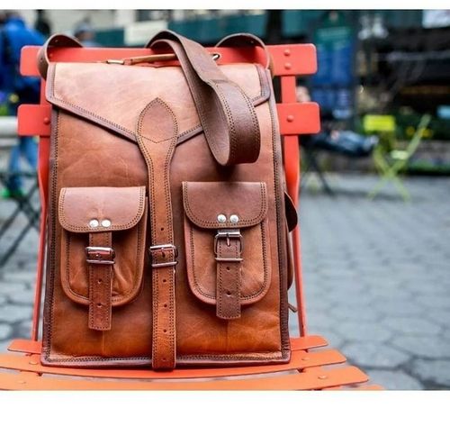 Pure Leather Backpack And College Bag