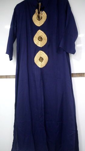 Designer Cotton And Khadi Kurti Length: 56 Inch (In)