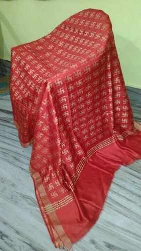 Brown Traditional Kota Doria Sarees