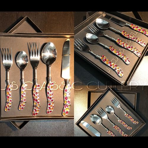 Designer Brass Cutlery Set