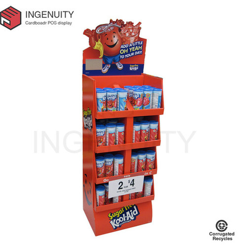Candy Corrugated Cardboard Display Stand For Retail By Shanghai Ingenuity Display Products Co., LTD.