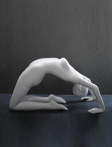 White Female Bridge Pose Yoga Mannequin