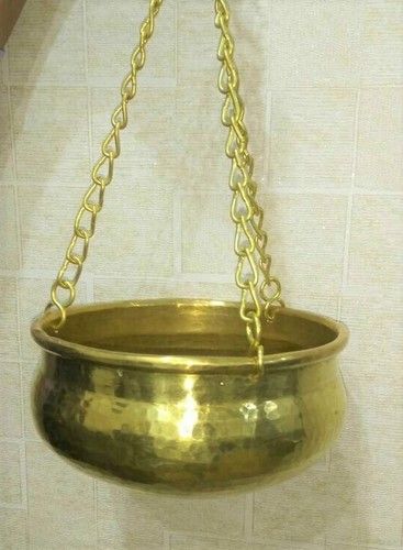 Hanging Brass Planters