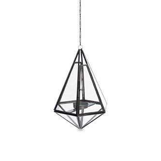 Hanging Glass Geometry Tealight Holder