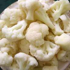 Hygienically Frozen Cauliflower Florets