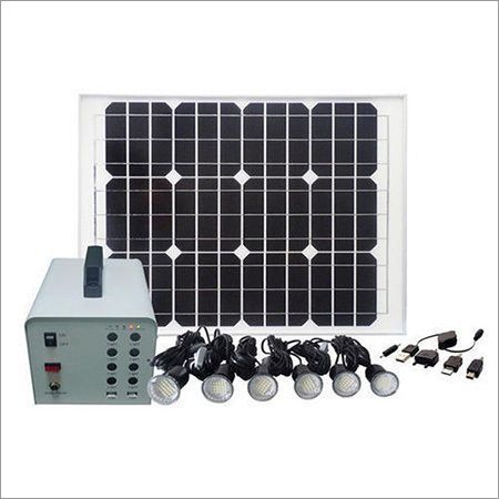 Solar Lighting System - Portable Mini Off-Grid Design | Features In-Built Solar Charge Controller, DC Power Efficiency for Fan, Light and TV