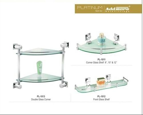 Bathroom Multi Glass Corner Shelf