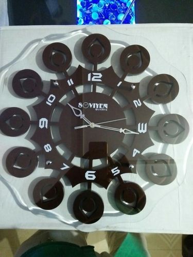 Wooden Wall Clock (Sq 1104)