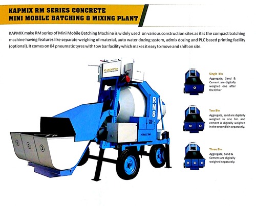 Mini Mobile Concrete Batching And Mixing Plant - Engineered with Advanced Technology, Ideal for Versatile Construction Applications