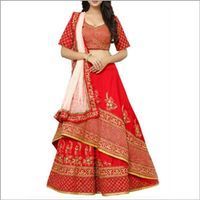 Red Color Bridal Lehenga