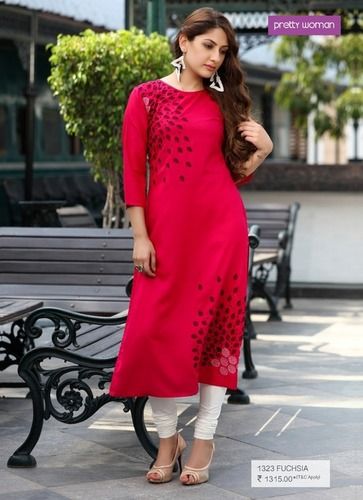 Rose Red Ladies Kurti