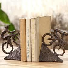 Wood Top Rated Wooden Bicycle Bookends