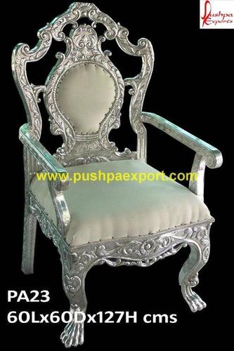 White Metal 3 Way French Chair