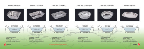 Aluminium Foil Containers For Food