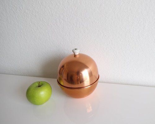 Copper Bowl with Round Lid