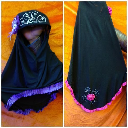 Black Colour Ladies Hijab