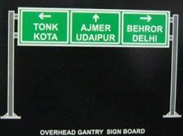 Overhead Gantry Sign Boards