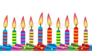 Colorful Designed Birthday Candles