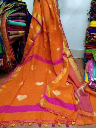 Linen Digital Printed Saree