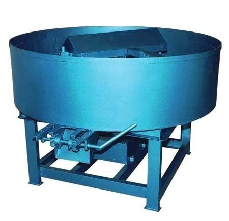 Blue Easy To Use Pan Mixer Machine