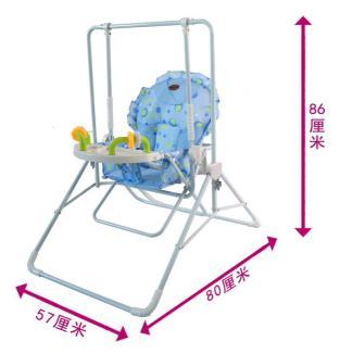 Pink Foldable Easy Assembly And Washable Baby Swing