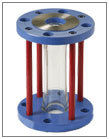 Full View Sight Flow Indicator - Borosilicate Glass, Large Inside Diameter, Negligible Pressure Drop