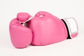 Pink And White Boxing Glove