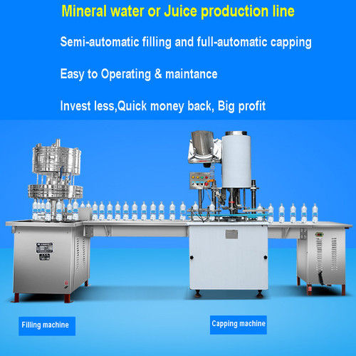 Semi-Automatic Plastic / Glass Bottle Filling And Capping Machines at ...