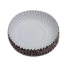 Disposable Round Paper Plates - Eco-Friendly Biodegradable Material, Sturdy Design for Various Occasions