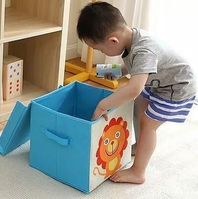 Kids Cartoon Animal Print Storage Boxes