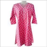 Half Sleeve Pink Kurtis