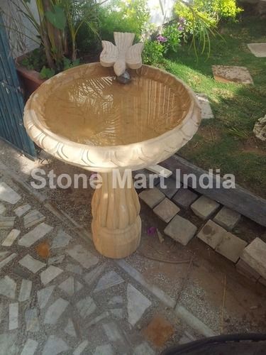 Beautiful Carved Sandstone Birdbath